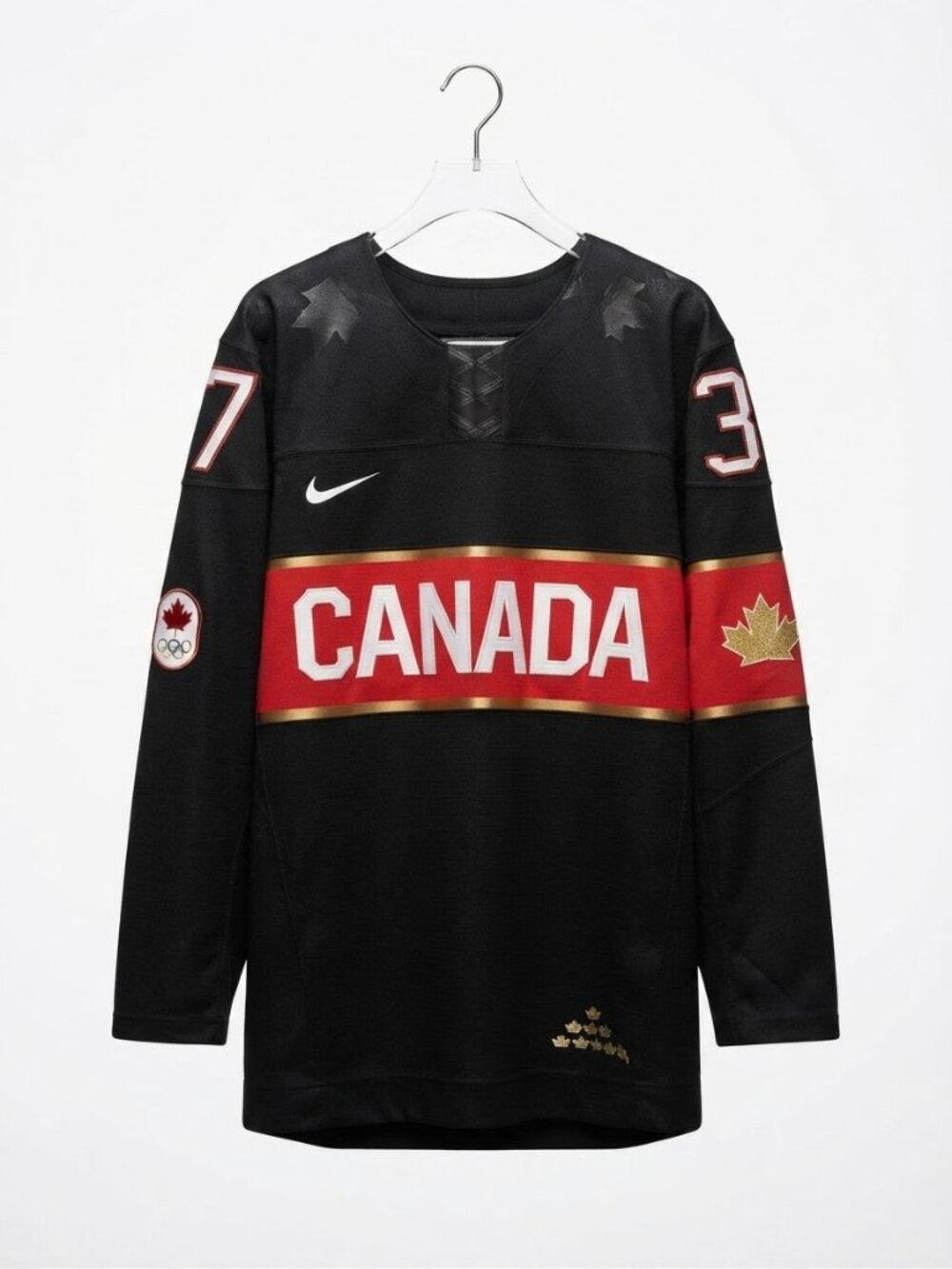 Nike Team Canada National Hockey 2014 Sochi Olympics Black Jersey Mens